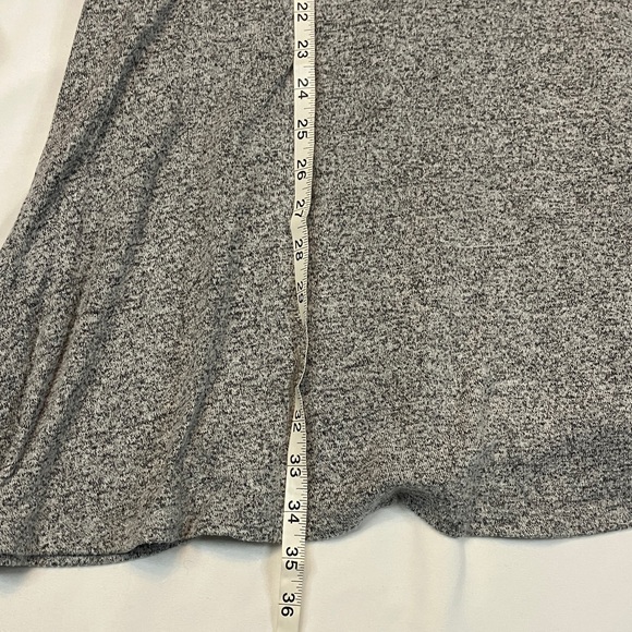 Old Navy Heathered Gray super soft hacci long sleeve swing dress - Picture 6 of 6